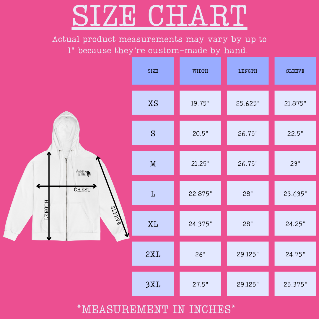 Printed Unisex Zip Up Hoodie - Various Patterns