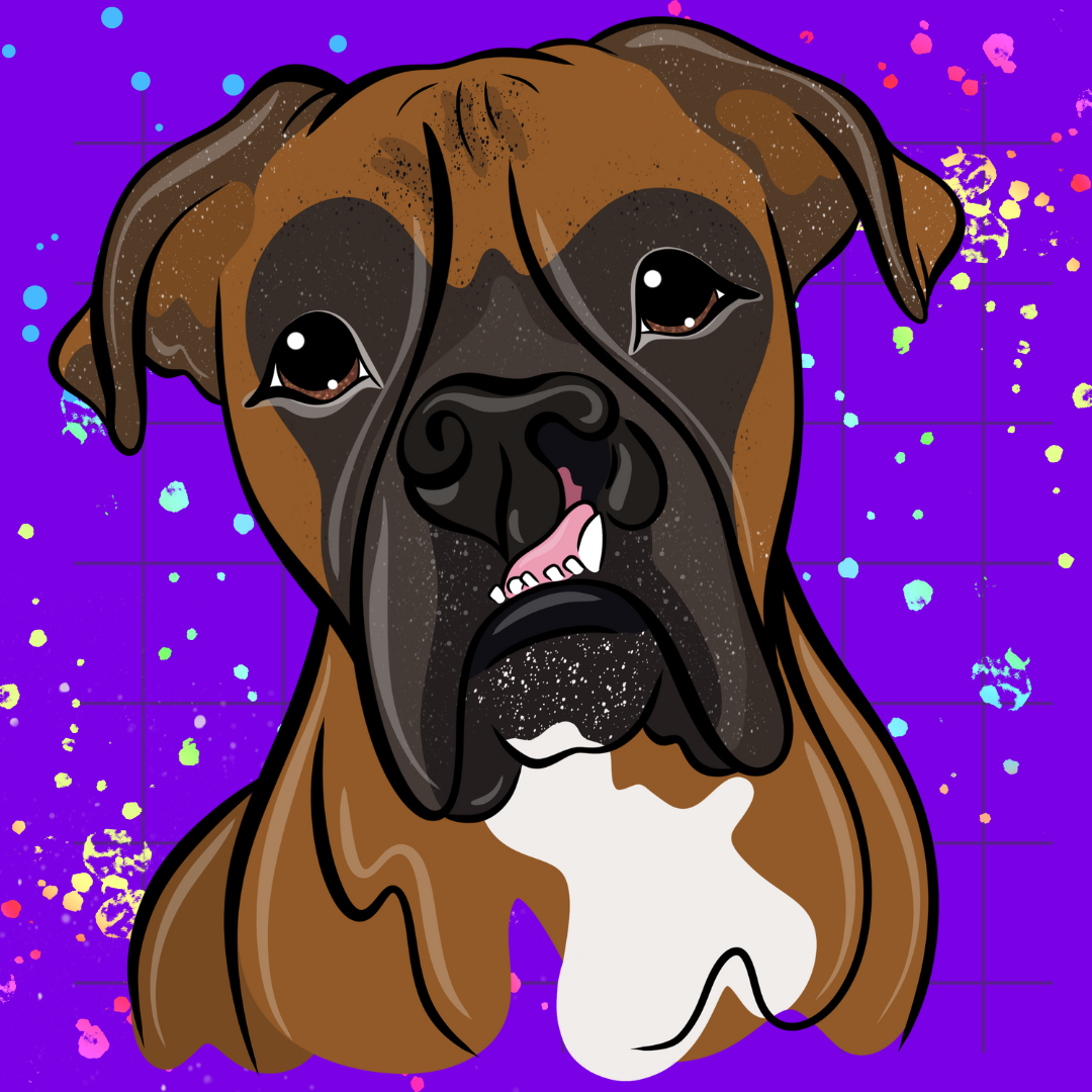Color Me Loyal Pet Portrait