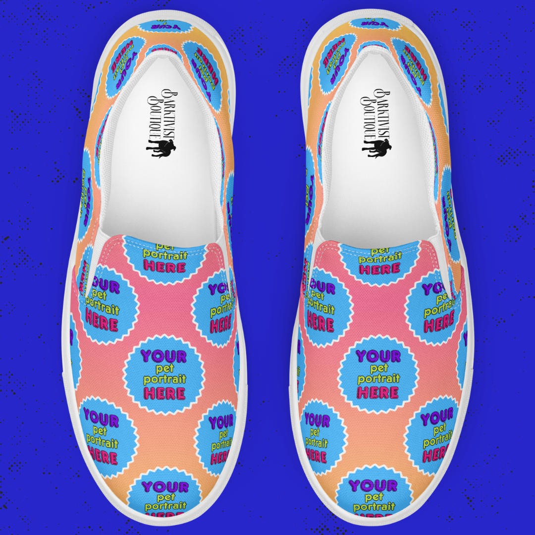 Barkspoke Canvas Slip-On Shoes
