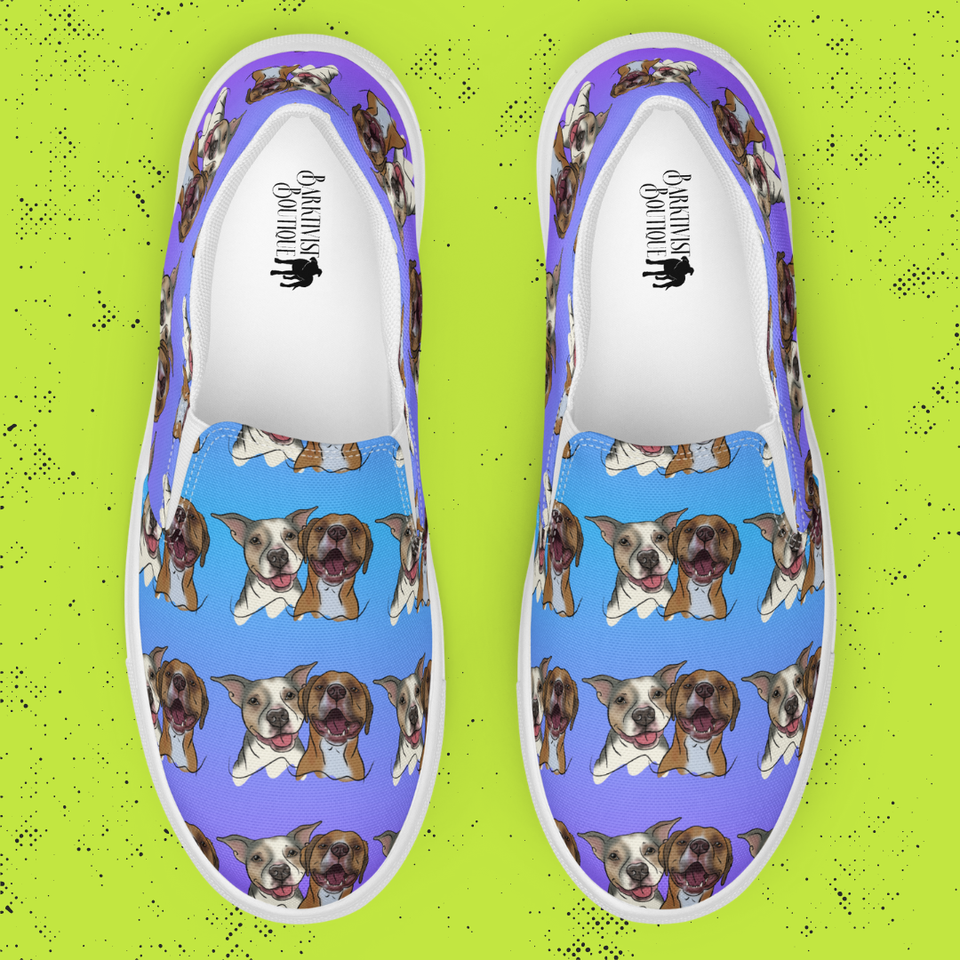 Barkspoke Canvas Slip-On Shoes