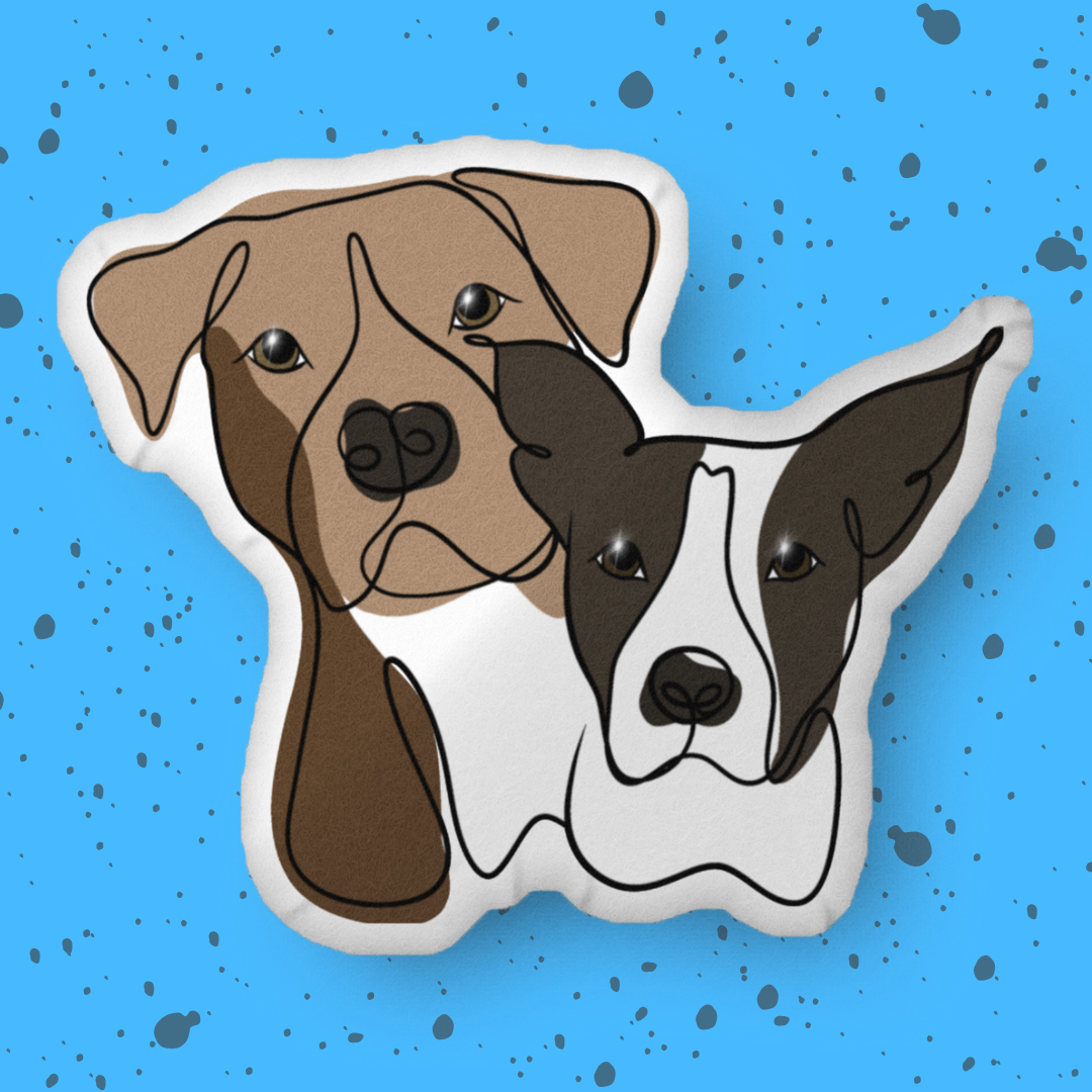 Barkspoke Custom-Shape Pillow