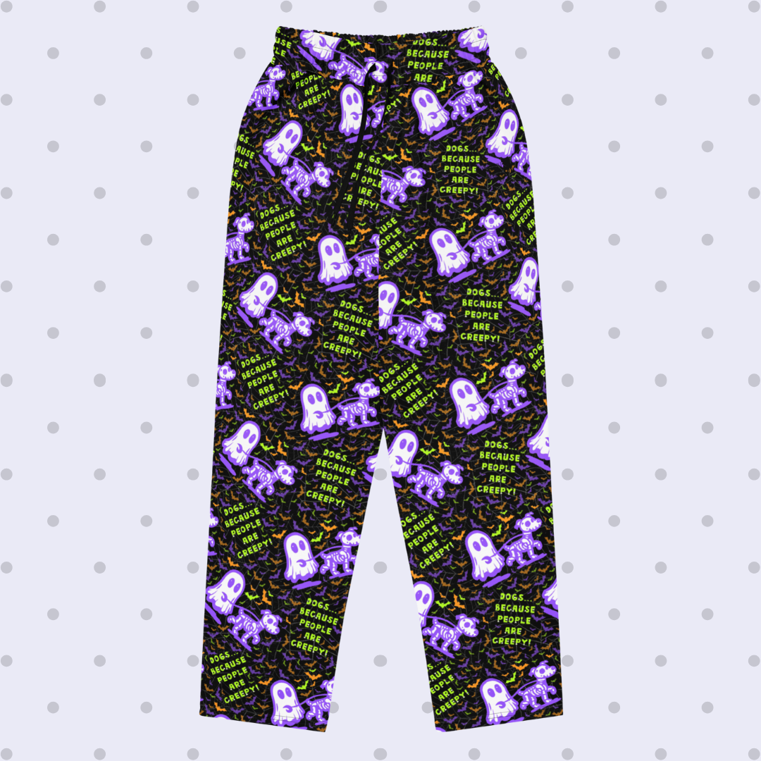 Printed Unisex Wide-Leg Joggers - Various Patterns
