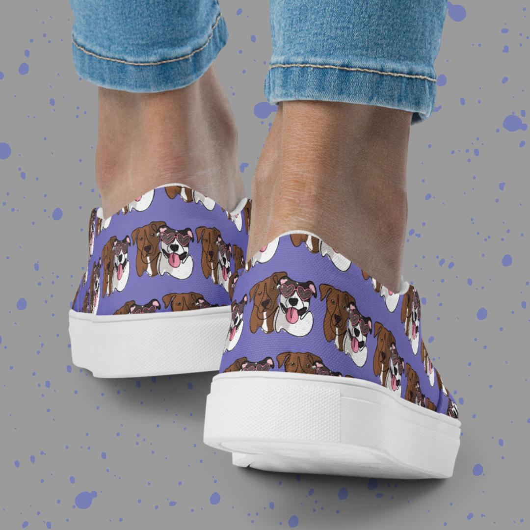Barkspoke Canvas Slip-On Shoes