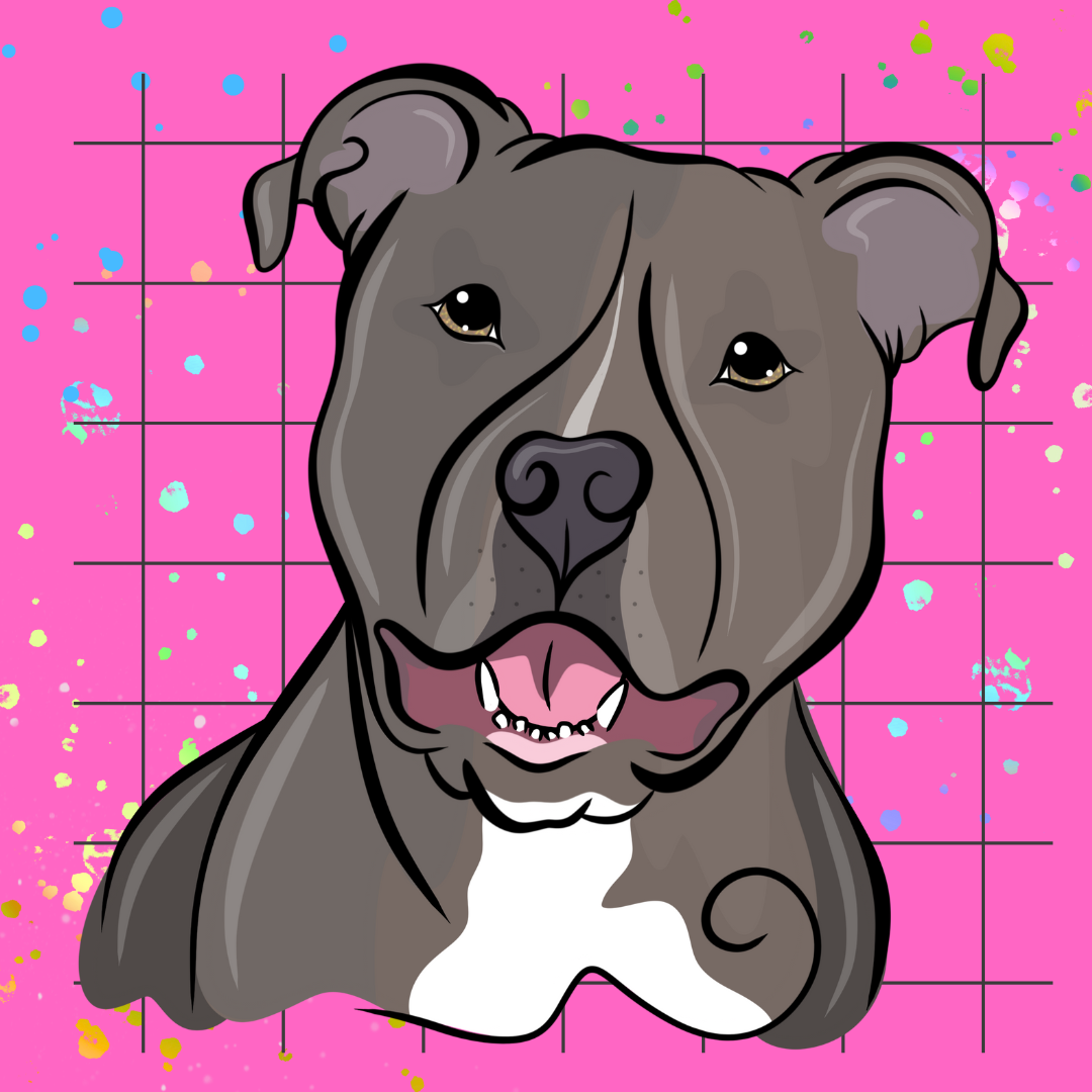 Color Me Loyal Pet Portrait