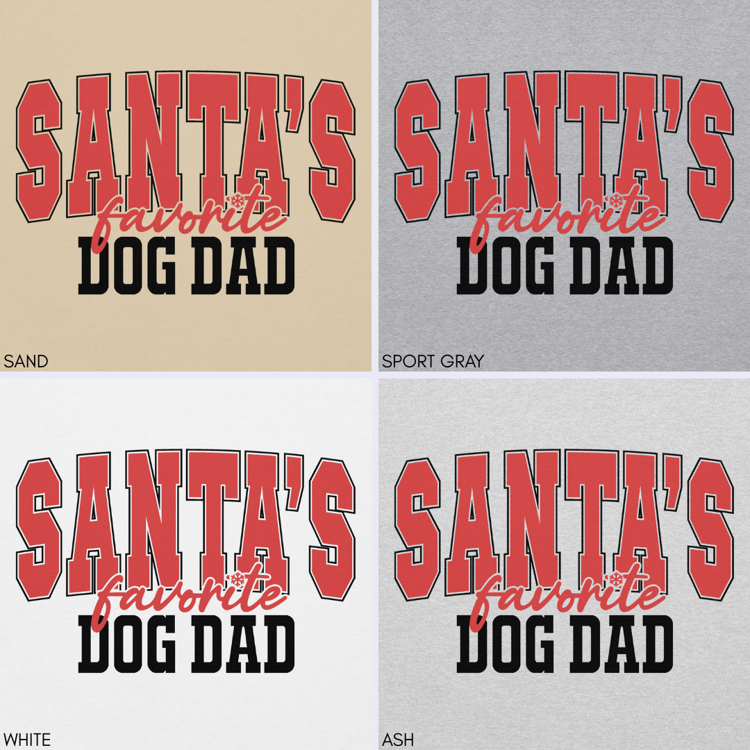 Santa's Favorite Dog Dad Hoodie