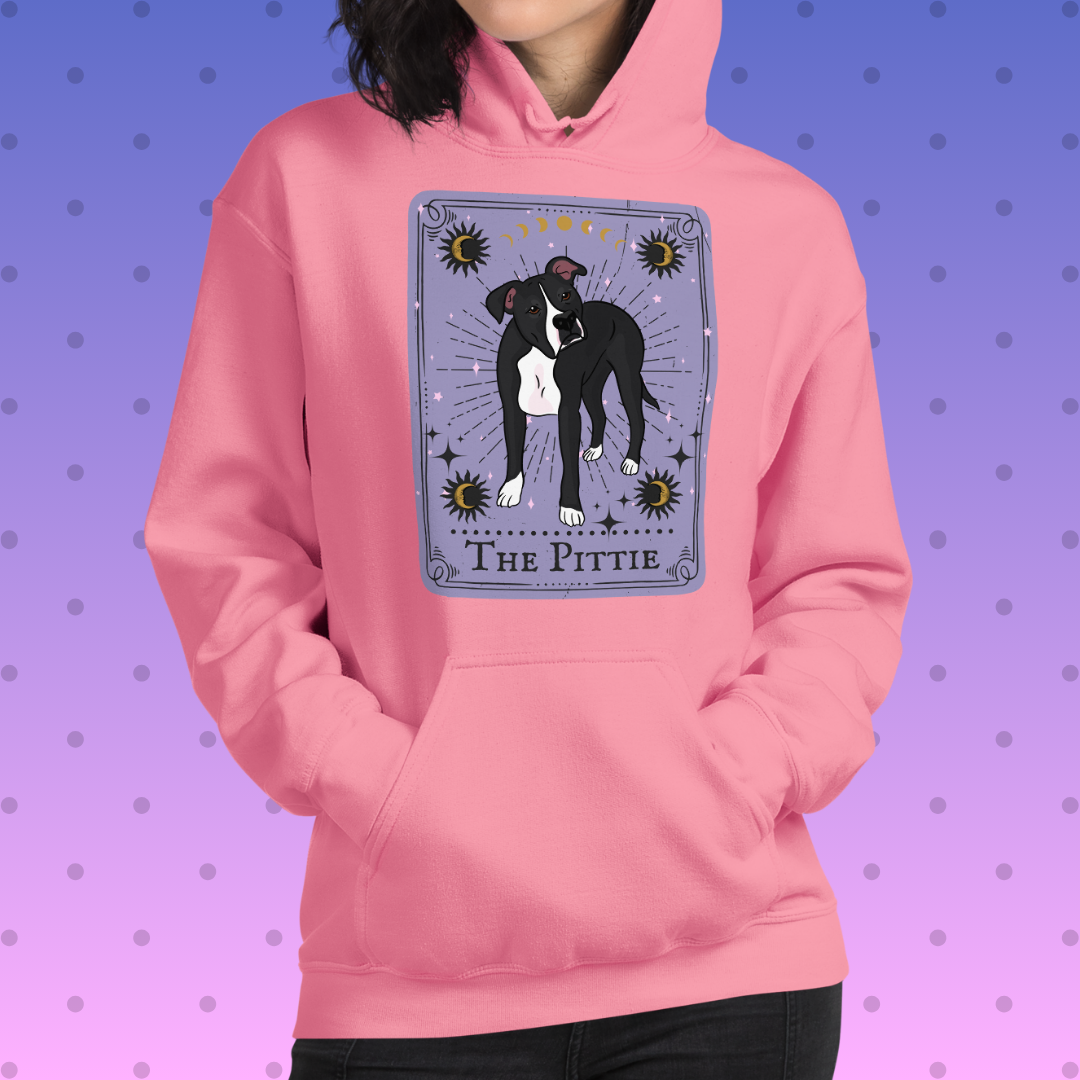 The Pittie Tarot Card Unisex Hoodie