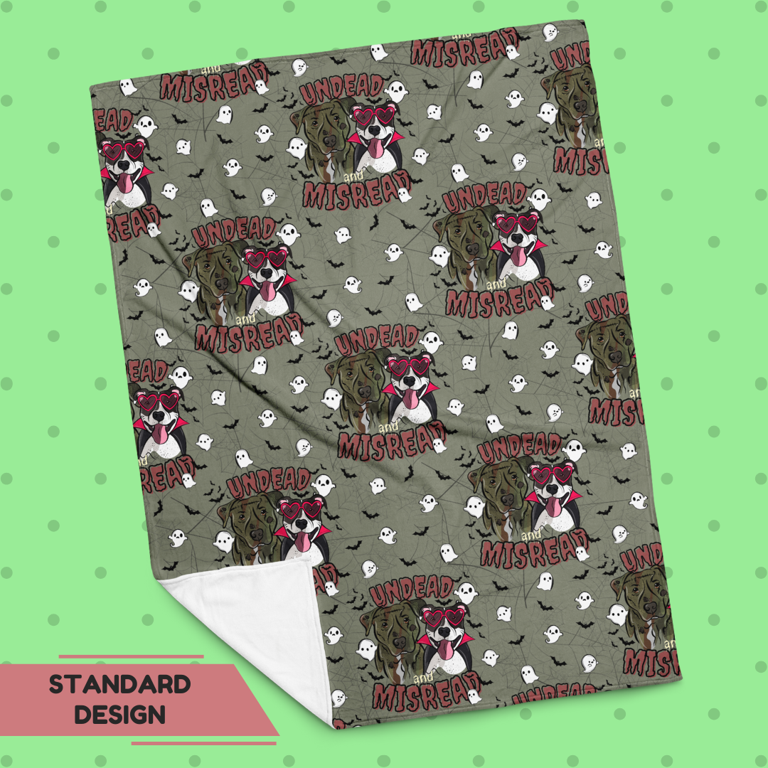 Undead & Misread Throw Blanket
