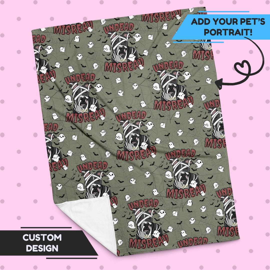 Undead & Misread Throw Blanket