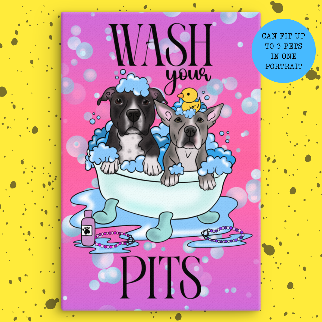 Wash Your Pits Canvas Print