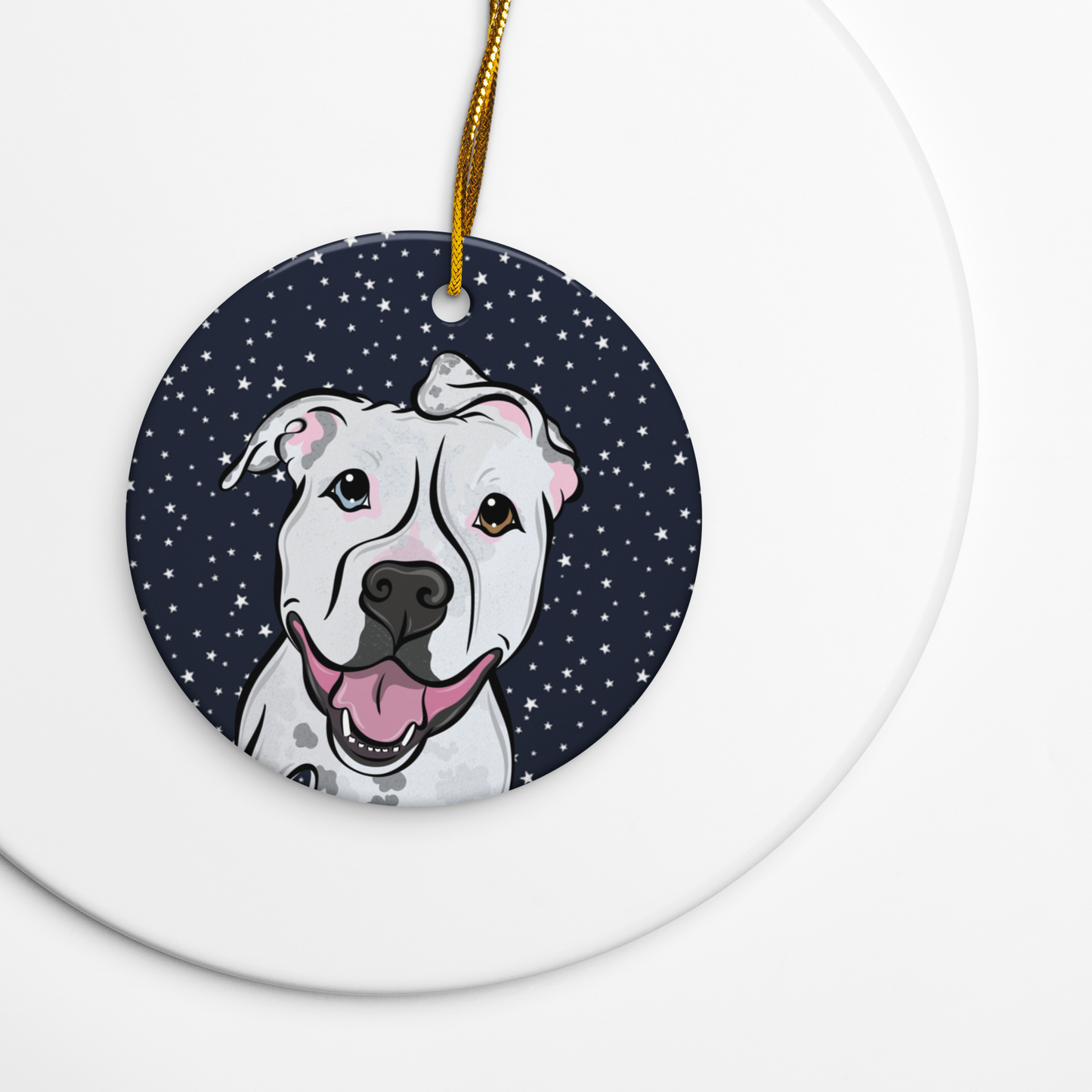 Barkspoke Ceramic Ornament