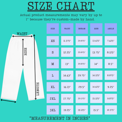 Printed Unisex Wide-Leg Joggers - Various Patterns