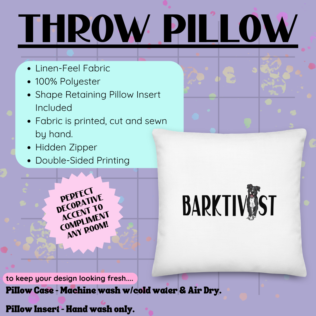 Banishing BSL Throw Pillow