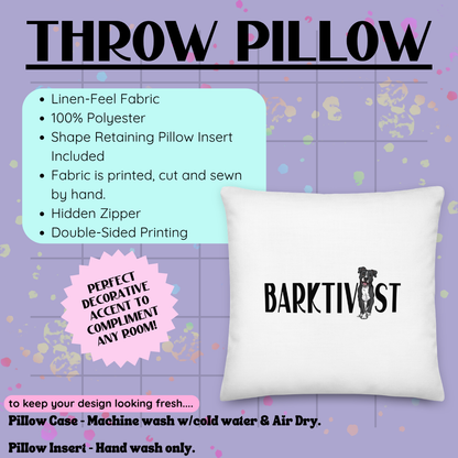 Banishing BSL Throw Pillow