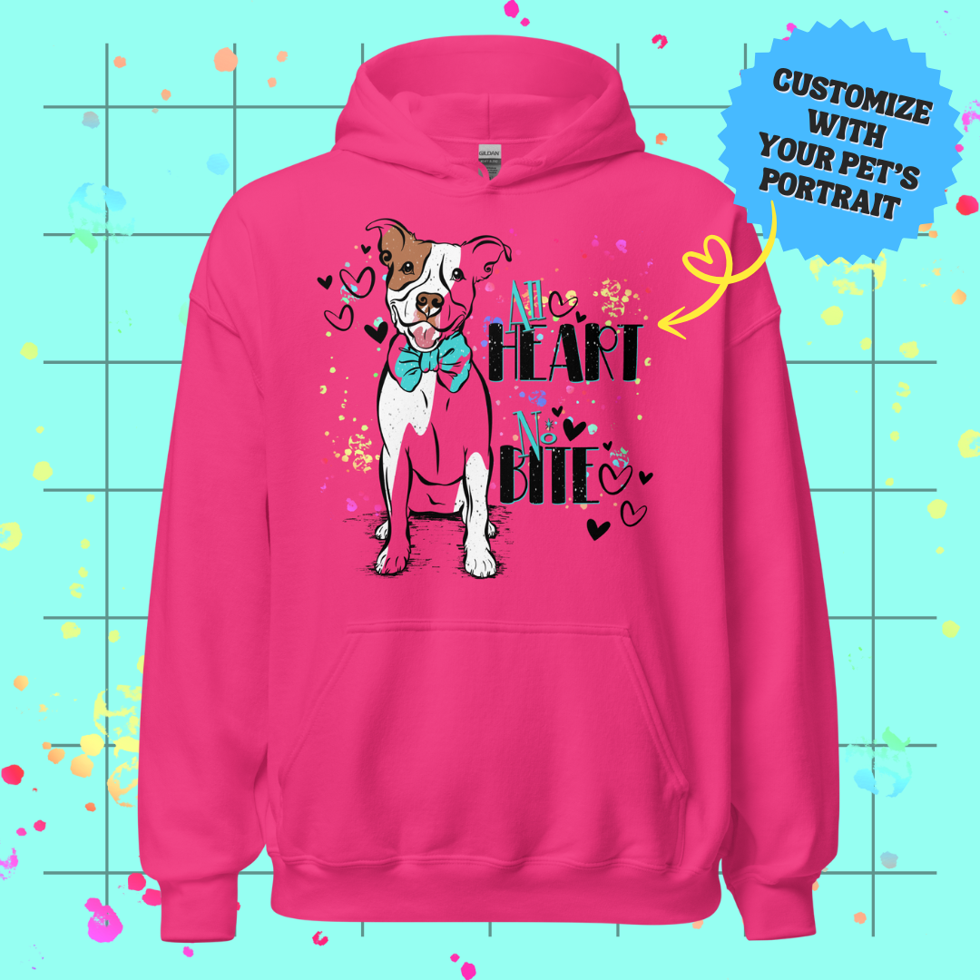 All Heart, No Bite Unisex Hoodie