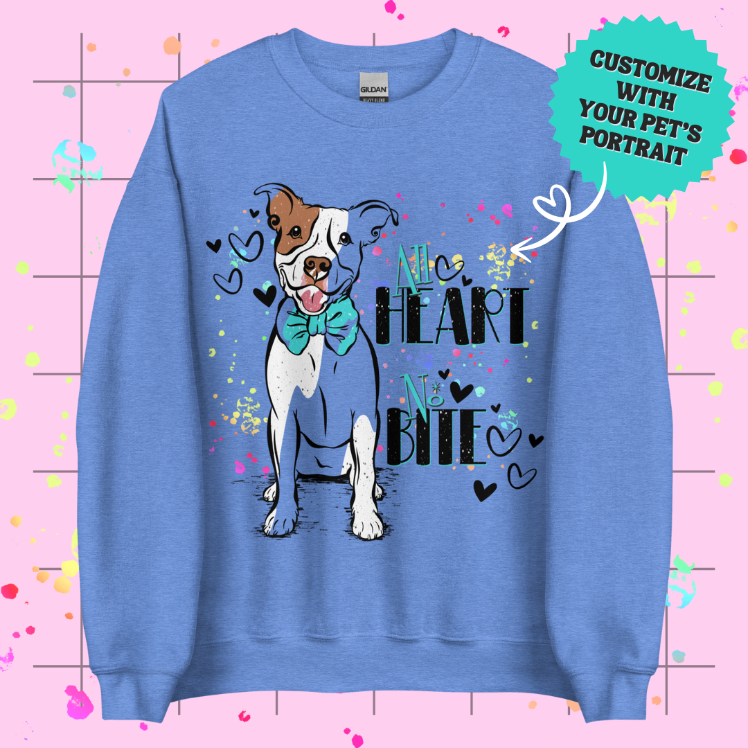 All Heart, No Bite Unisex Sweatshirt