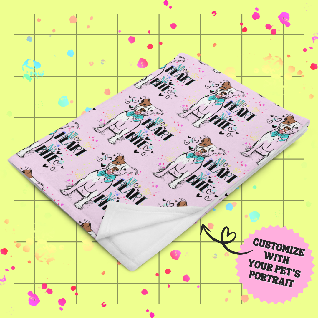 All Heart, No Bite Throw Blanket