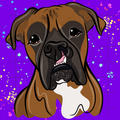 Color Me Loyal Pet Portrait