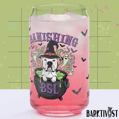 Banishing BSL Glass w/Lid & Straw