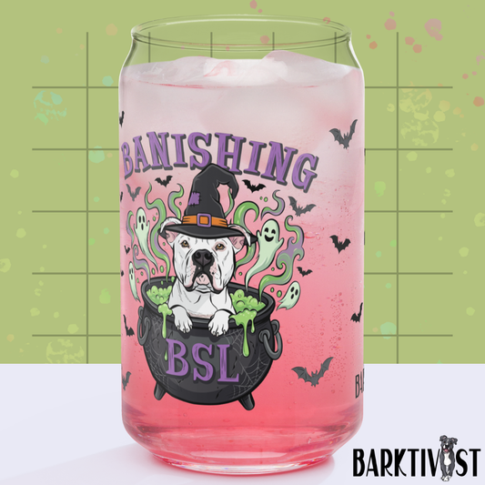 Banishing BSL Glass w/Lid & Straw