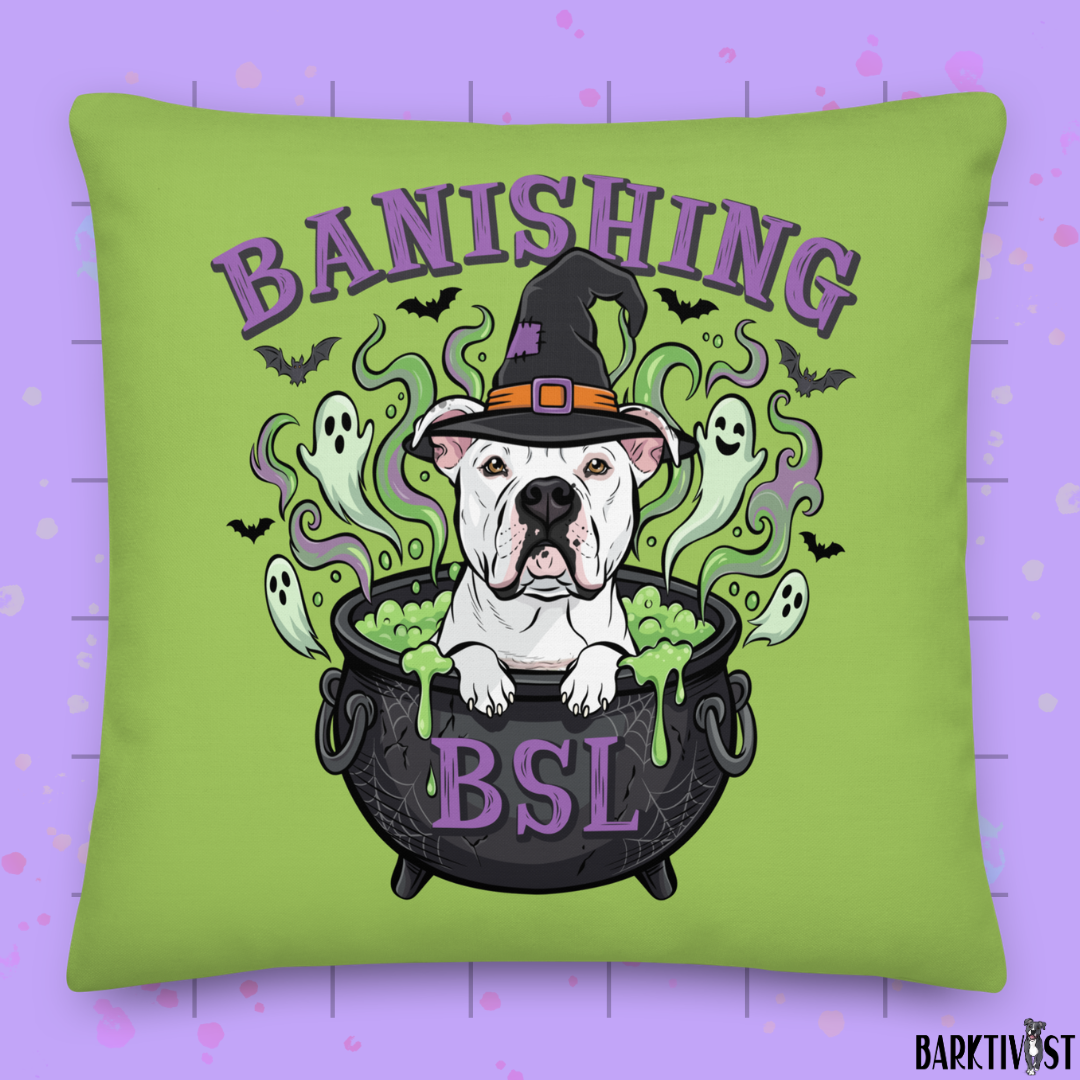 Banishing BSL Throw Pillow