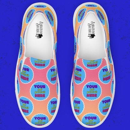 Barkspoke Canvas Slip-On Shoes