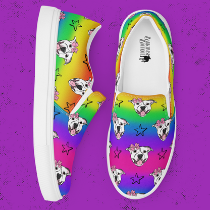 Barkspoke Canvas Slip-On Shoes