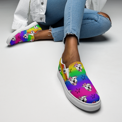 Barkspoke Canvas Slip-On Shoes