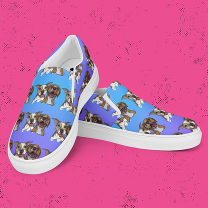 Barkspoke Canvas Slip-On Shoes