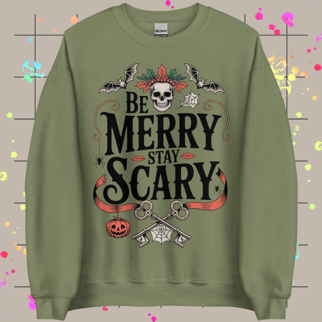 Be Merry, Stay Scary Unisex Sweatshirt