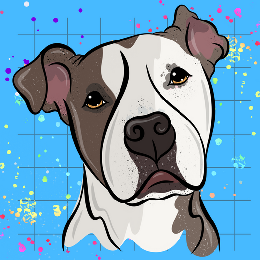 Color Me Loyal Pet Portrait