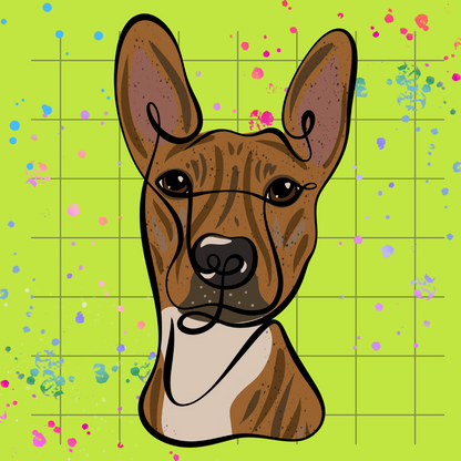 Color Me Loyal Pet Portrait
