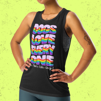 Dogs Love Everyone Women's Muscle Tank Top