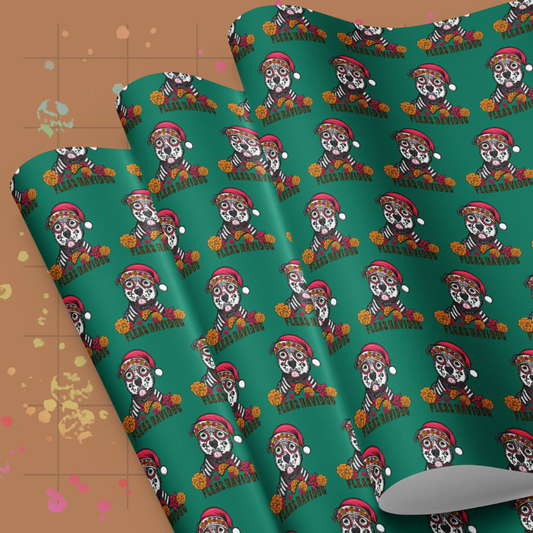 Fleas Navidog Wrapping Paper Sheets