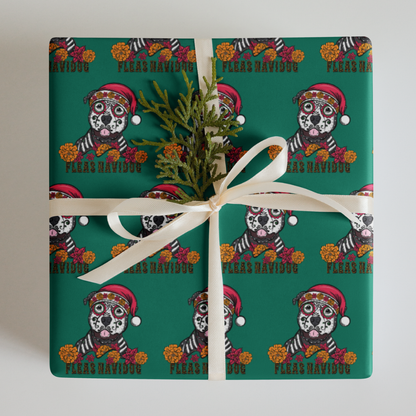 Fleas Navidog Wrapping Paper Sheets