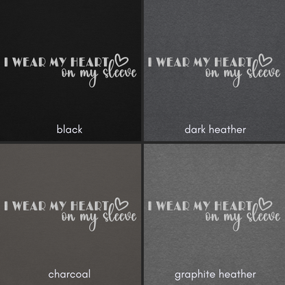 Heart on my Sleeve Embroidered Unisex Sweatshirt