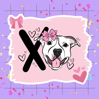 Hugs & Kisses Kiss-Cut Sticker