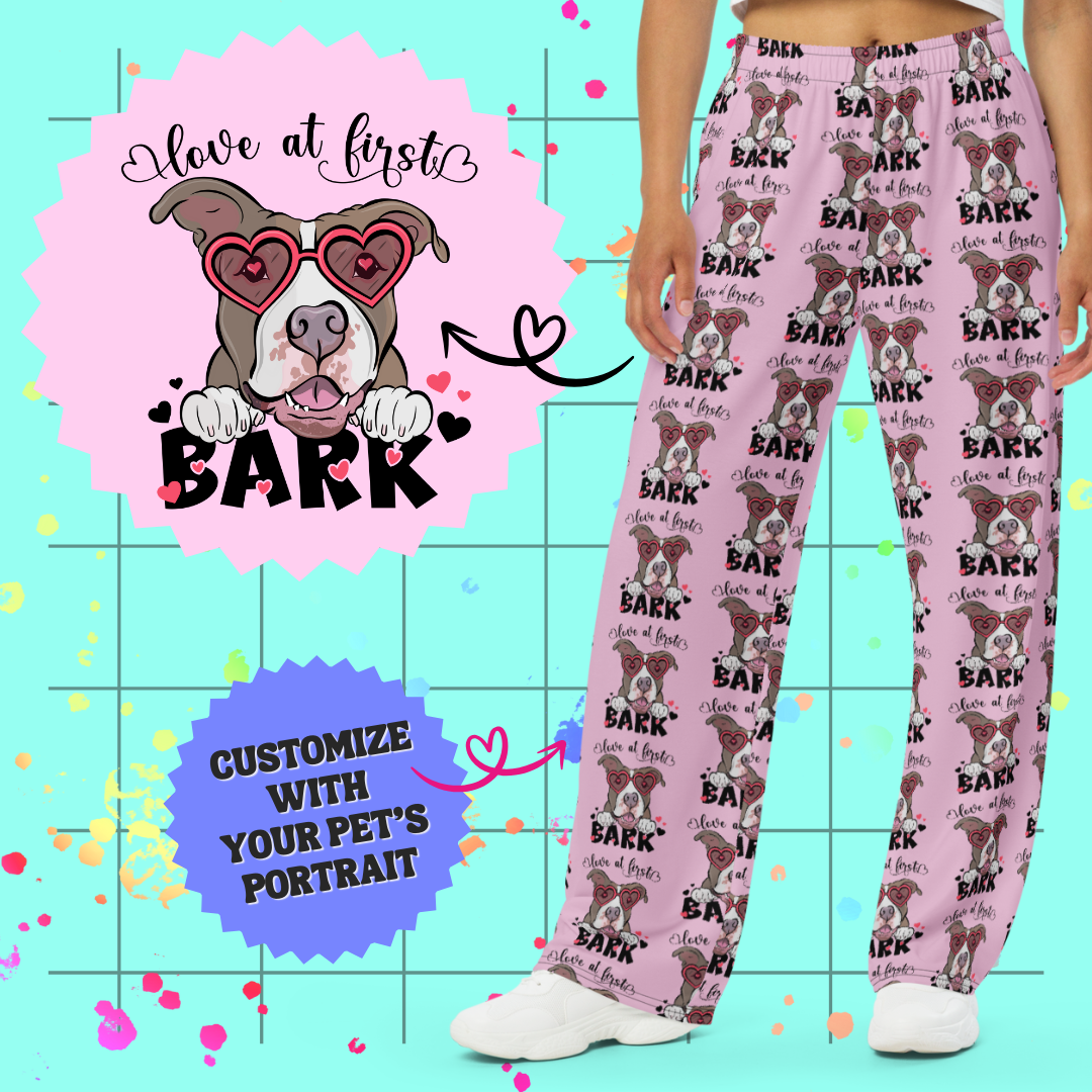 Love at First Bark Unisex Pajama Pants