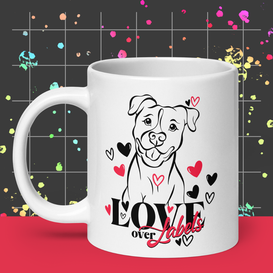Love Over Labels 20oz Mug