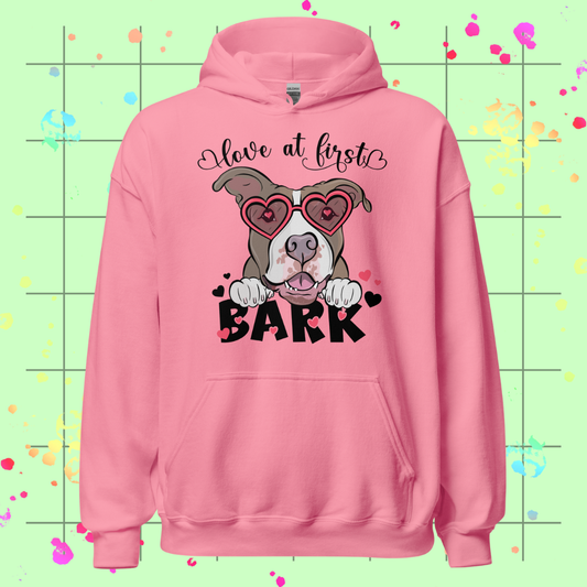 Love at First Bark Unisex Hoodie
