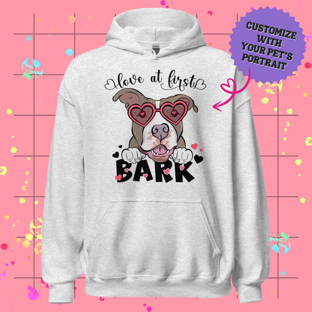 Love at First Bark Unisex Hoodie