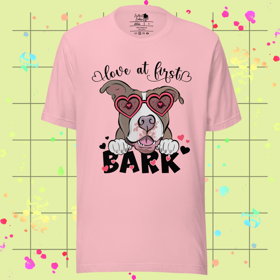 Love at First Bark Unisex Tee