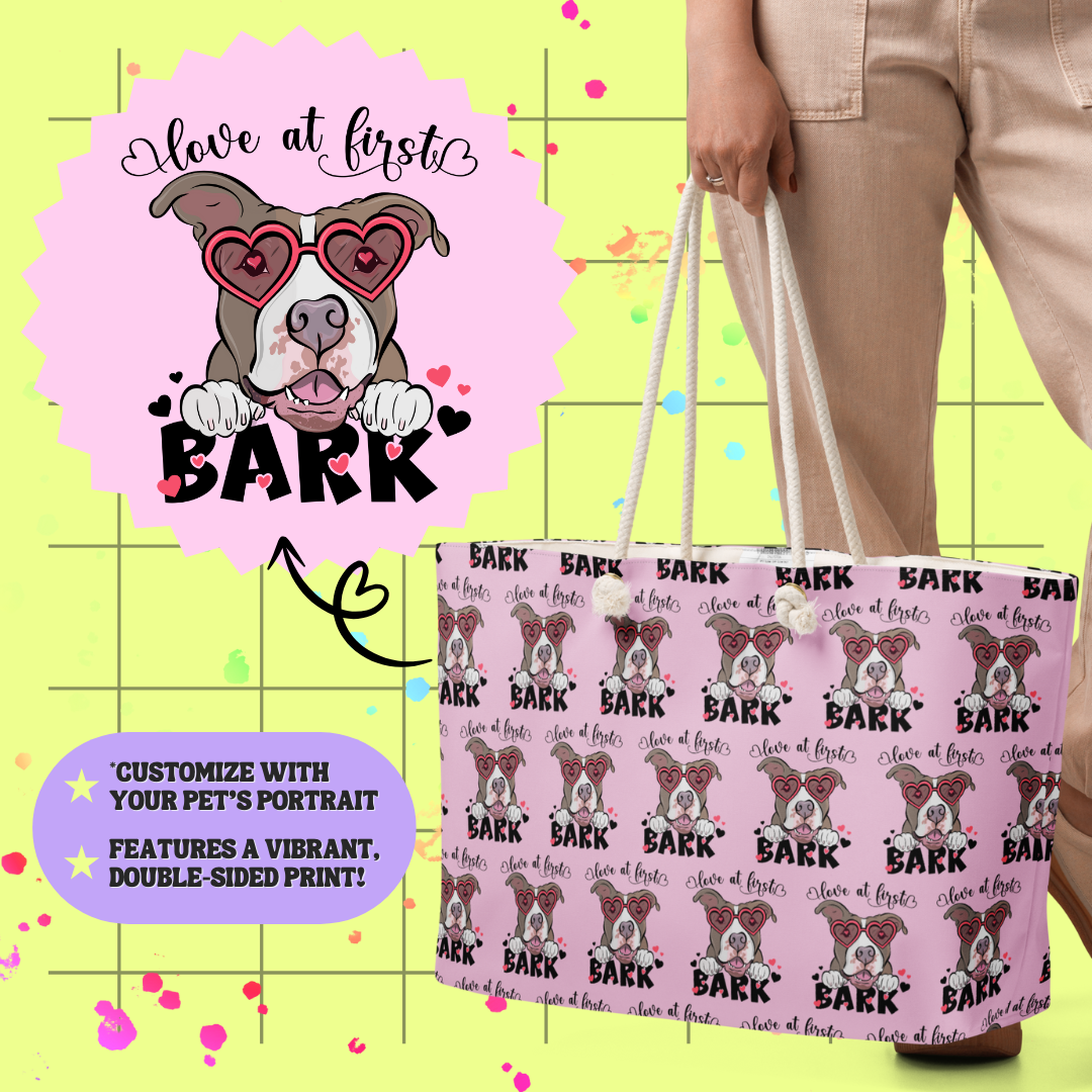 Love at First Bark Weekender Tote