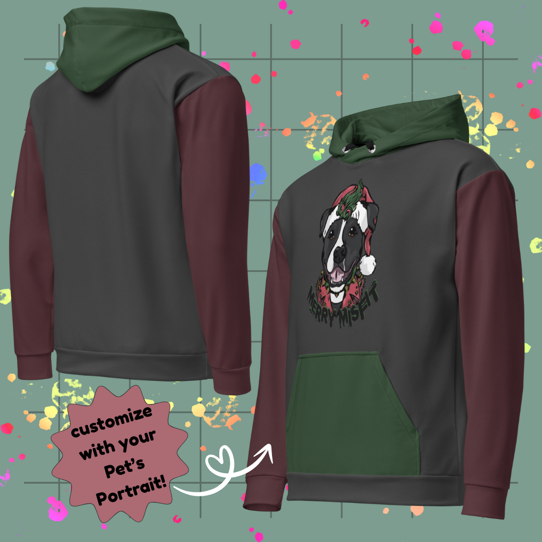 Merry Misfit Printed Unisex Hoodie