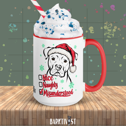 Nice, Naughty, Misunderstood, 15oz Mug