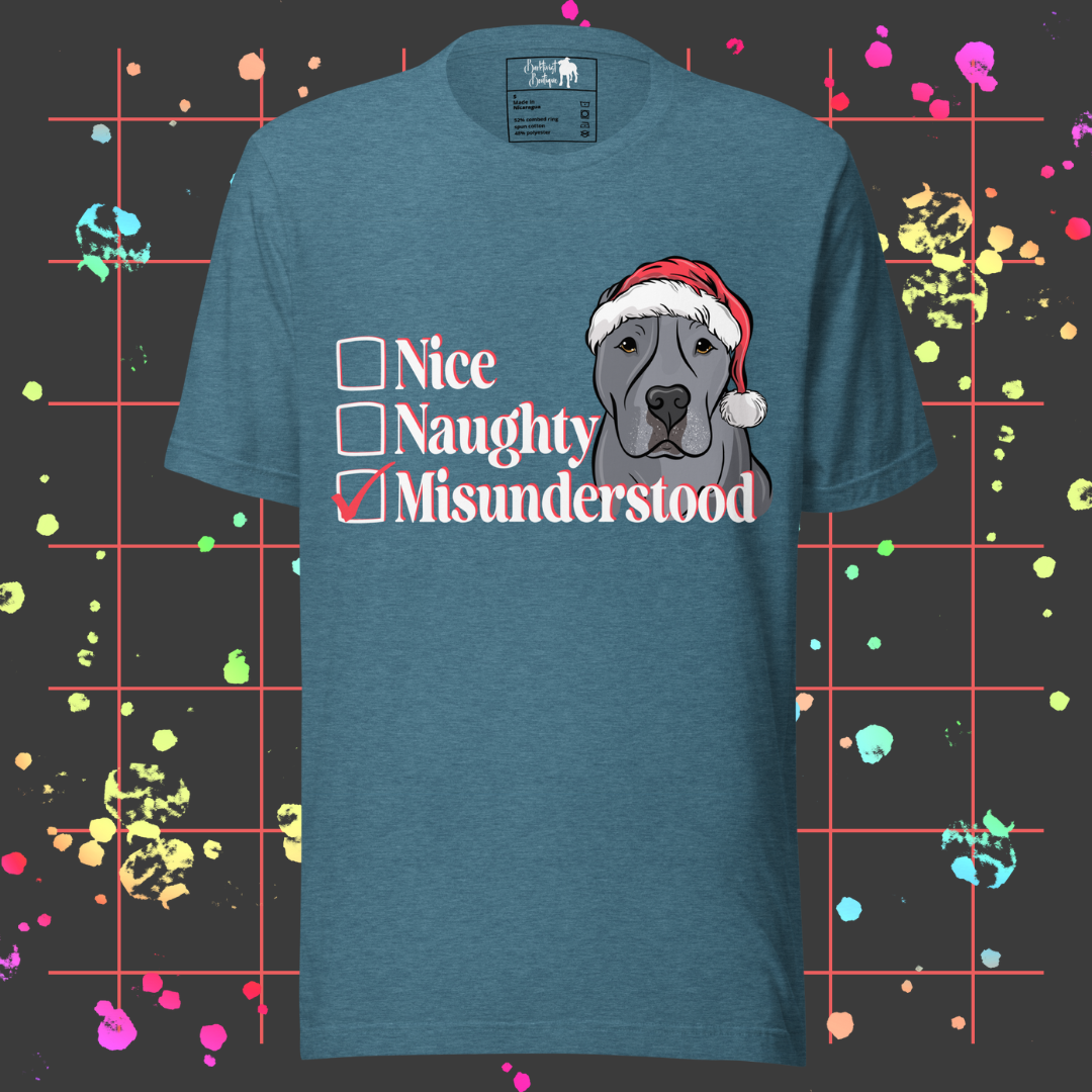 Nice, Naughty, Misunderstood Unisex Tee
