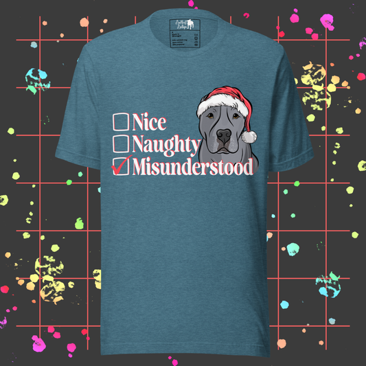 Nice, Naughty, Misunderstood Unisex Tee