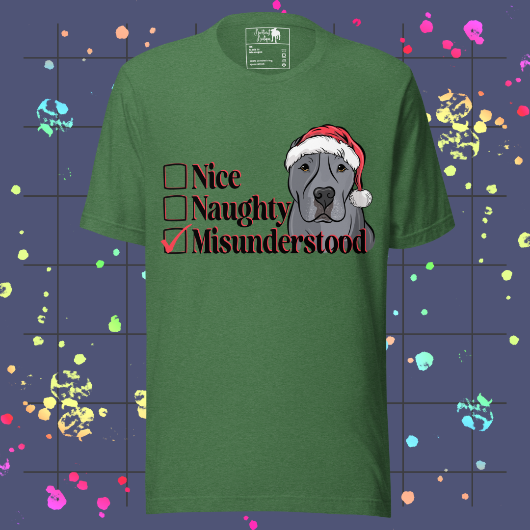 Nice, Naughty, Misunderstood Unisex Tee