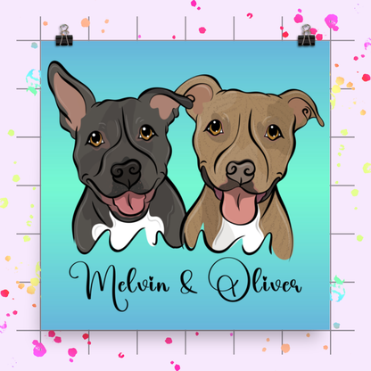 PAWsonalized Luster Poster Prints