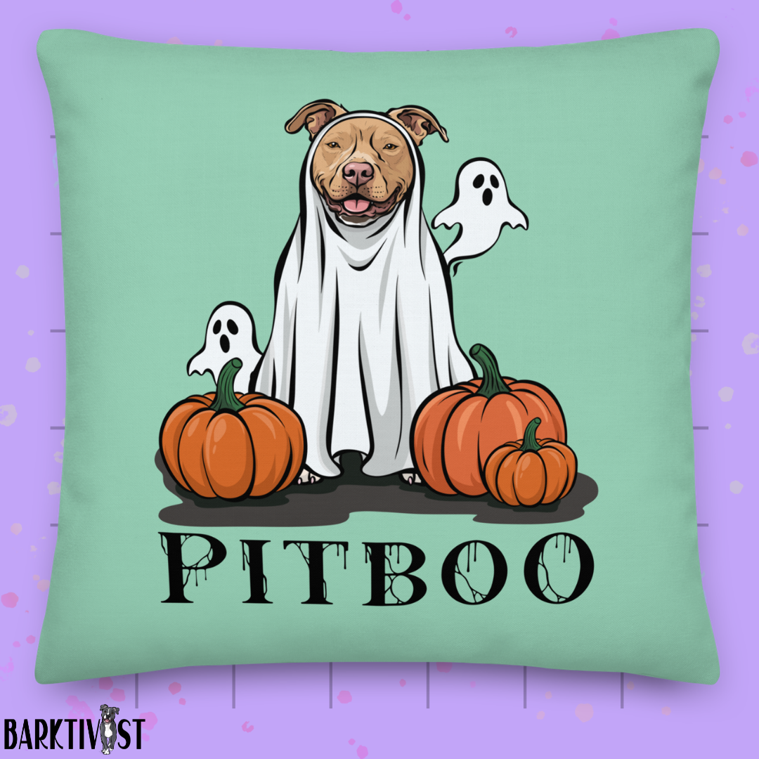 PitBOO Throw Pillow