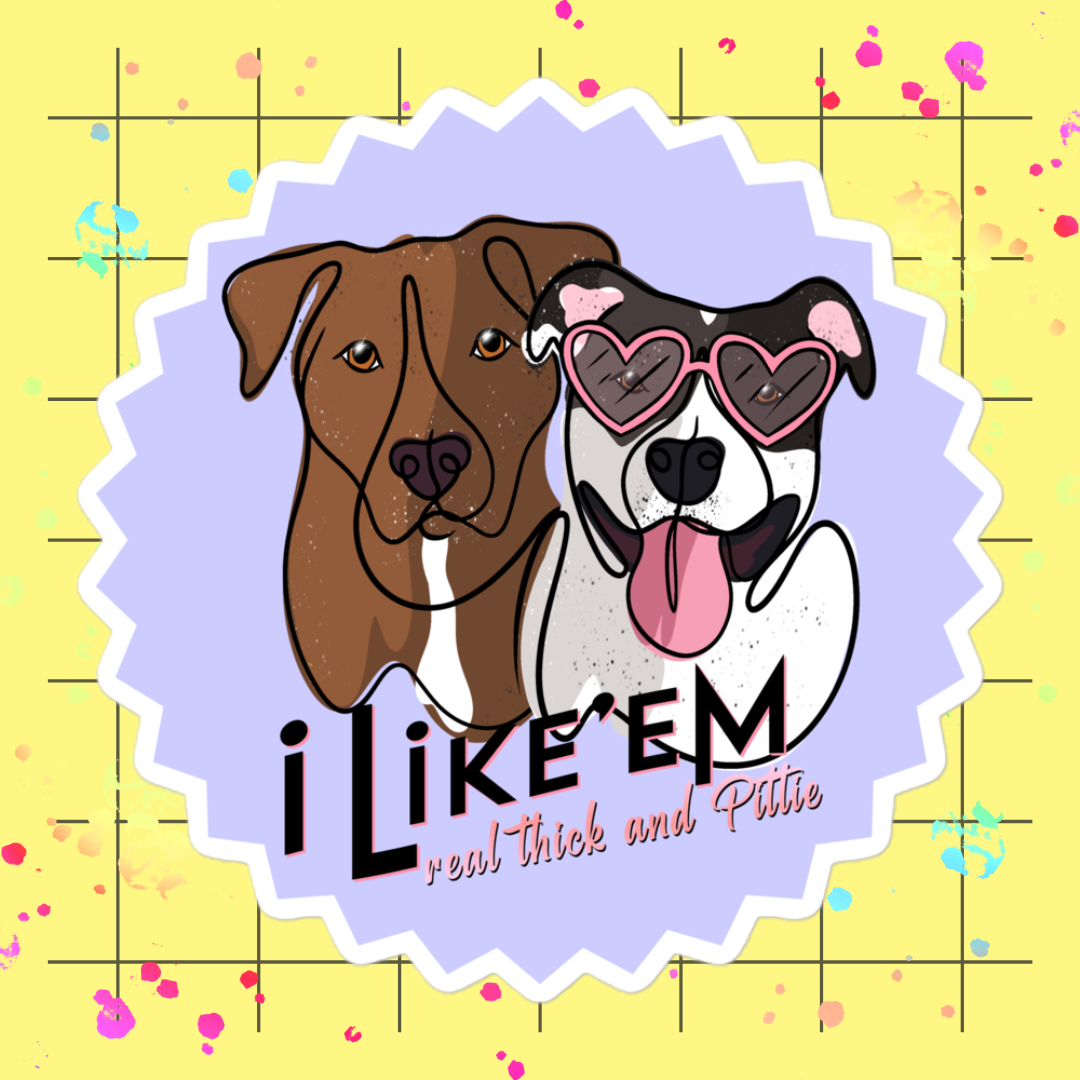 Real Thick & Pittie Kiss-Cut Sticker